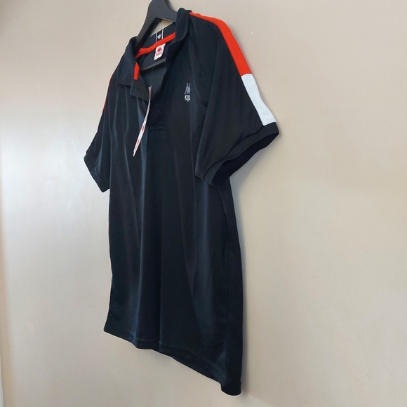 Kappa polo shirt slim fit with red and white stripe detail on the sleeve - Picture 3 of 9